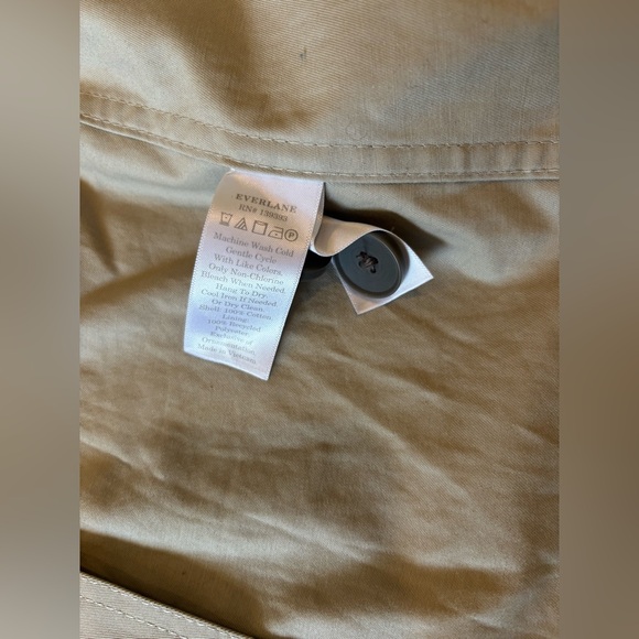 Everlane The Long Maxi Mac Trench Coat Stone M - Picture 8 of 13